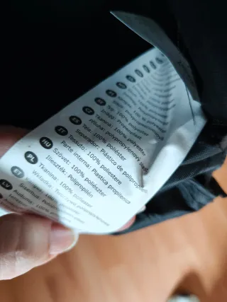 Organizador de tela negro colgante