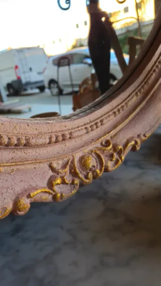 Espejo antiguo ovalado