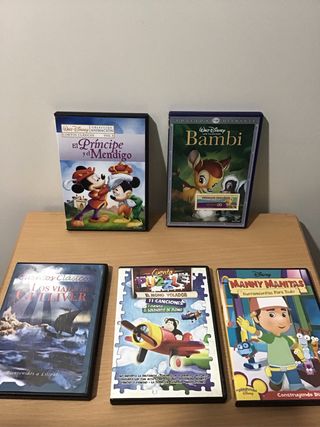 Pack 5 Películas DVD Infantiles Disney