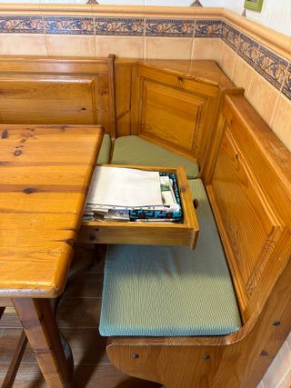 Conjunto Rinconera Cocina Rústica en Madera