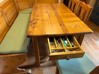 Conjunto Rinconera Cocina Rústica en Madera