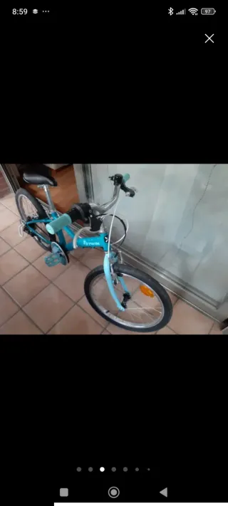 Bicicleta Btwin 20 Azul