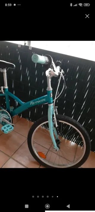 Bicicleta Btwin 20 Azul