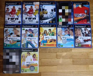 Juegos PS2: FIFA, Singstar, Guitar Hero