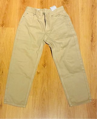 Pantalón vaquero Pull&Bear beige mujer T.38