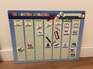 Tablero actividades semanales niños