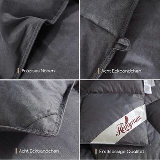 Edredón Homyrium plumón gris