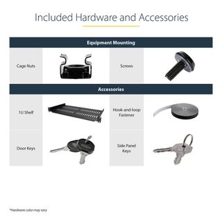 StarTech Rack Pared 12U 19" con Estante 1U