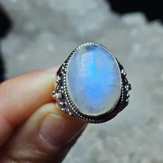 Anillo Plata 925 Piedra Luna