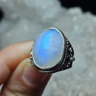 Anillo Plata 925 Piedra Luna