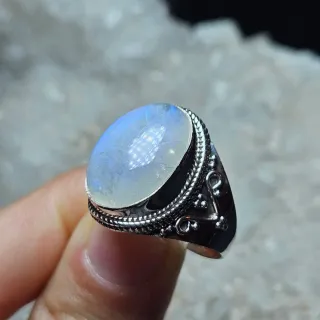 Anillo Plata 925 Piedra Luna