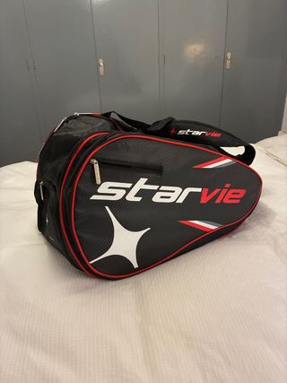 Paletero Starvie Padel Negro y Rojo