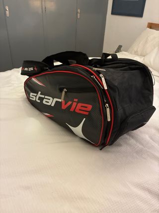 Paletero Starvie Padel Negro y Rojo