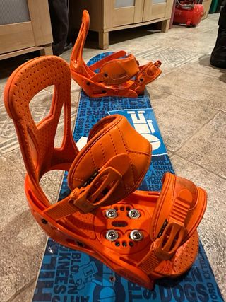 Tabla Snowboard con fijaciones