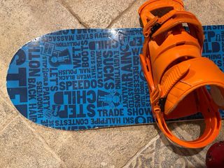 Tabla Snowboard con fijaciones