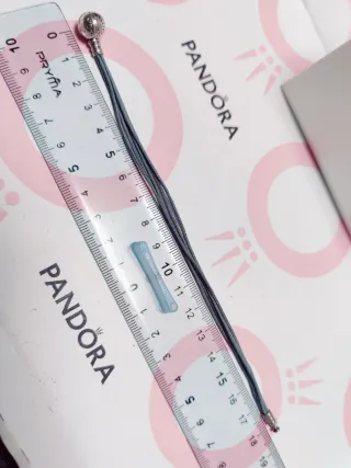 Bracciale Pandora multifilo grigio Misura 18