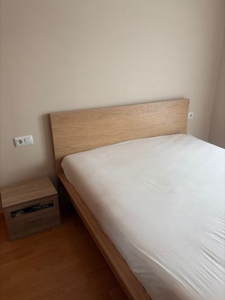 Cama 160x200 Malm + colchón Vågstran+ Mesita Noche