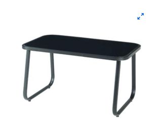 Silla de lona negra para terraza