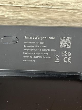 Báscula para peso corporal INSMART