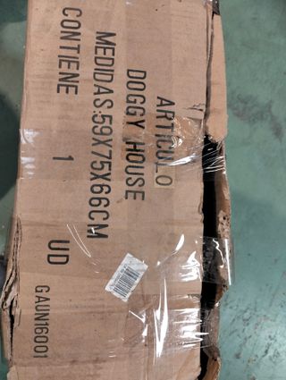 Caseta para perro azul/morado 66x75x59 cm