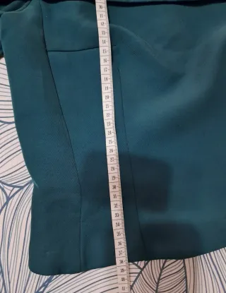 Blusa verde escote Bardot