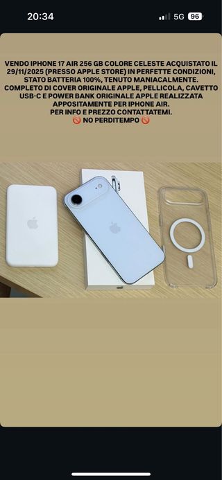iPhone 17 Air 256GB Celeste