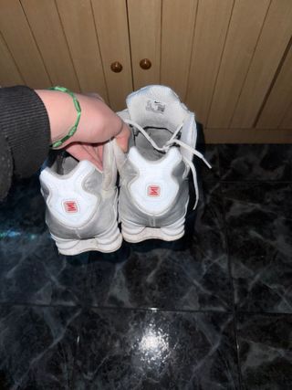 Nike Shox Plata y Blanco