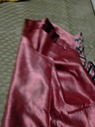 Conjunto Chaleco y Corbata BESSTON Rosa