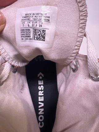 Tenis Converse All Star Rojos Corazones