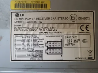 Autoradio LG LAC3700R