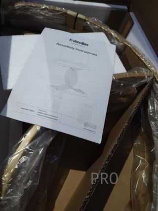 Tavolo consolle da ingresso in marmo ottico