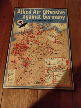 Mapa Segunda Guerra Mundial Allied Air Offensive