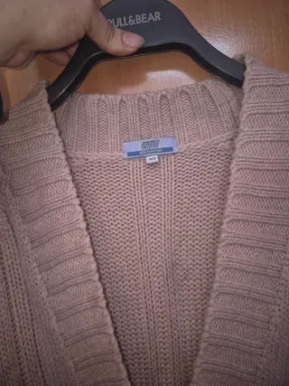 Jersey Y2K rosa empolvado punto grueso