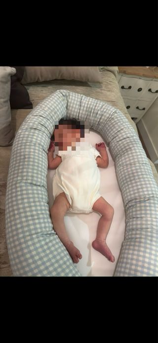 Cuna nido-cojín lactancia