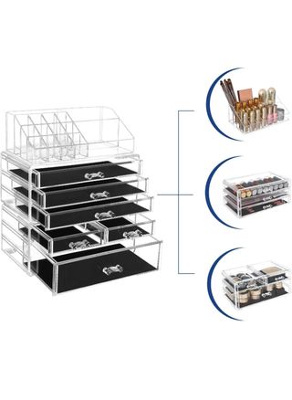 SONGMICS Organizador de Maquillaje AcrÍlico Grande