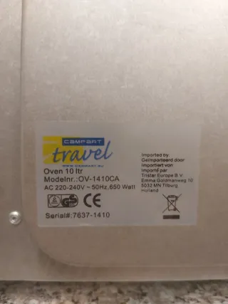 Minihorno CAMPART TRAVEL