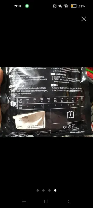 Guantes de portero Adidas Response Talla 8