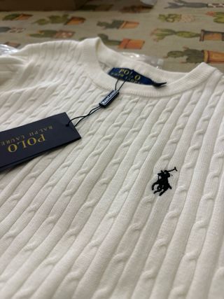 Jersey Polo Ralph Lauren Blanco Mujer M