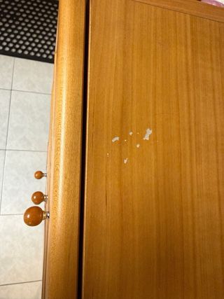 Mueble Almacenaje Madera Clara con Cristal