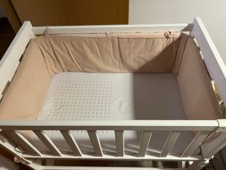 Minicuna bebé blanca