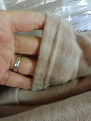 Set 2 Lenzuola Singole Pile Beige/Marrone