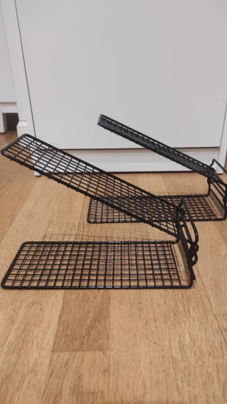 Estantería negra de  55cm  y Zapateros Ikea