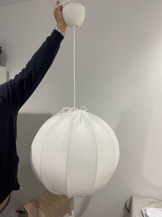 Lámpara Techo Globo Tela Ikea