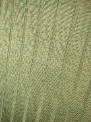 Vestido punto verde manga larga