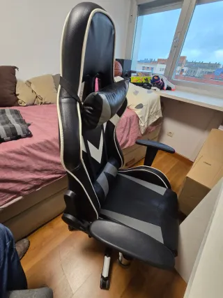 Silla Gamer Negra y Gris