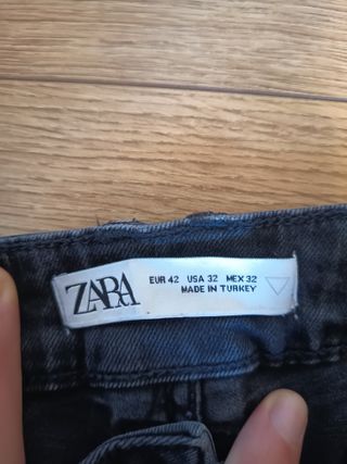 Pantalones Zara Negros Talla 42