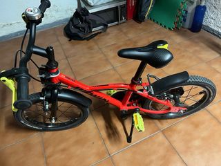 Bicicleta niños BTWIN Rueda 16 Roja