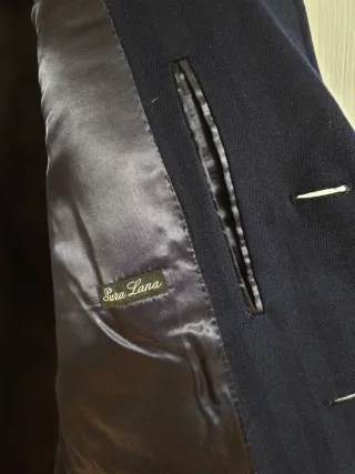 Cappotto uomo lana Abital blu scuro