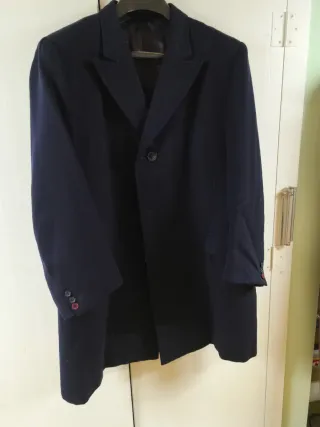 Cappotto uomo lana Abital blu scuro