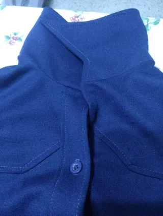 Camisa azul con botones